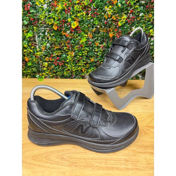 New Balance 577 DSL-2 Running Walking Shoes Hook and Loop Abzorb Black Mens 7.5 - Picture 2 of 11